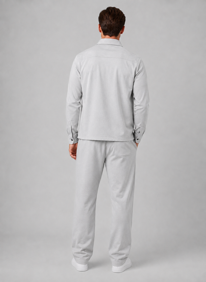 Men’s Smart-Casual Overshirt & Trouser Set