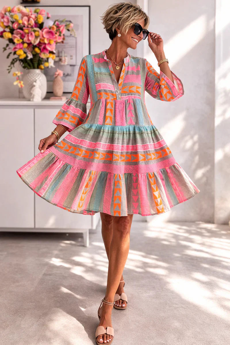 NOVA | Vibrant Midi Dress with Airy Comfort for the Weekend