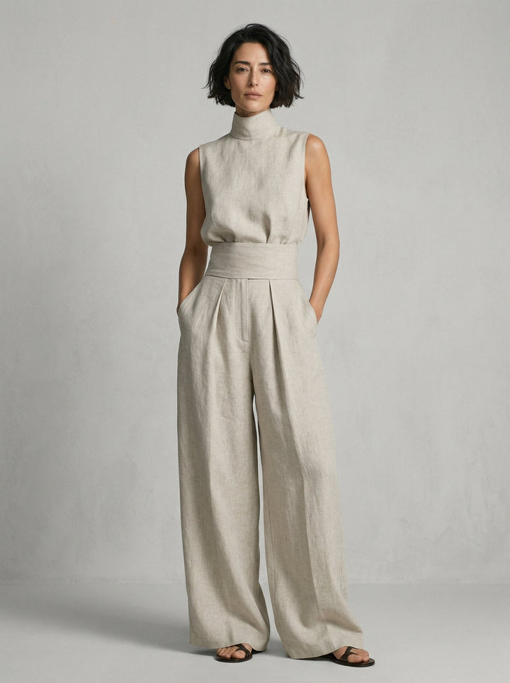 Esther | Minimalist Sleeveless Top Set