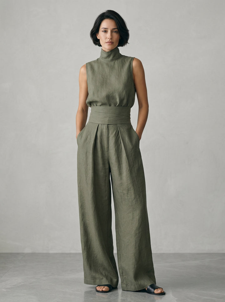 Esther | Minimalist Sleeveless Top Set