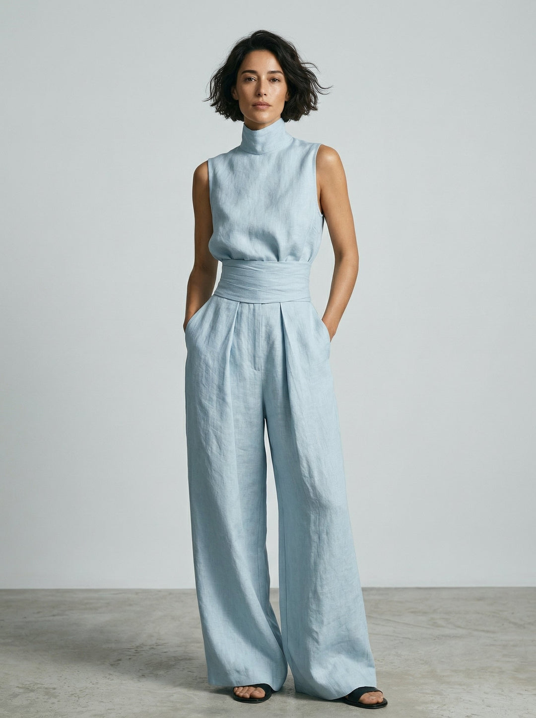 Esther | Minimalist Sleeveless Top Set