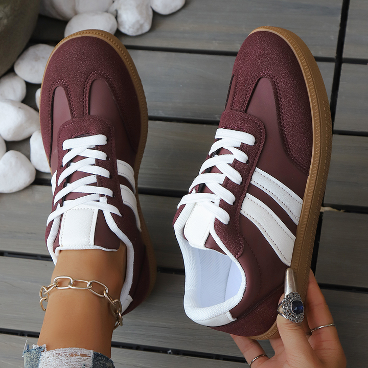 Retro Leather Trainers