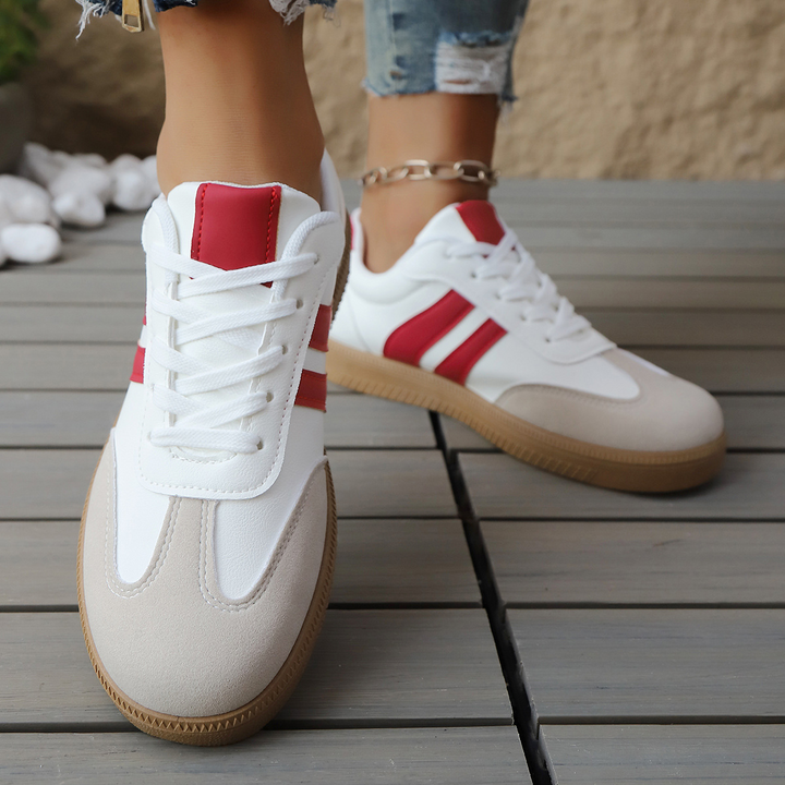 Retro Leather Trainers