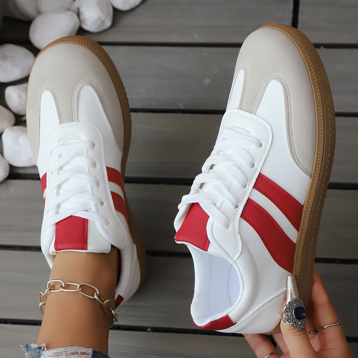Retro Leather Trainers
