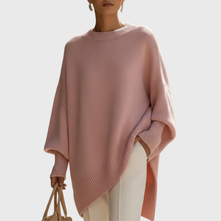 Women’s Oversized Knitted Poncho Jumper