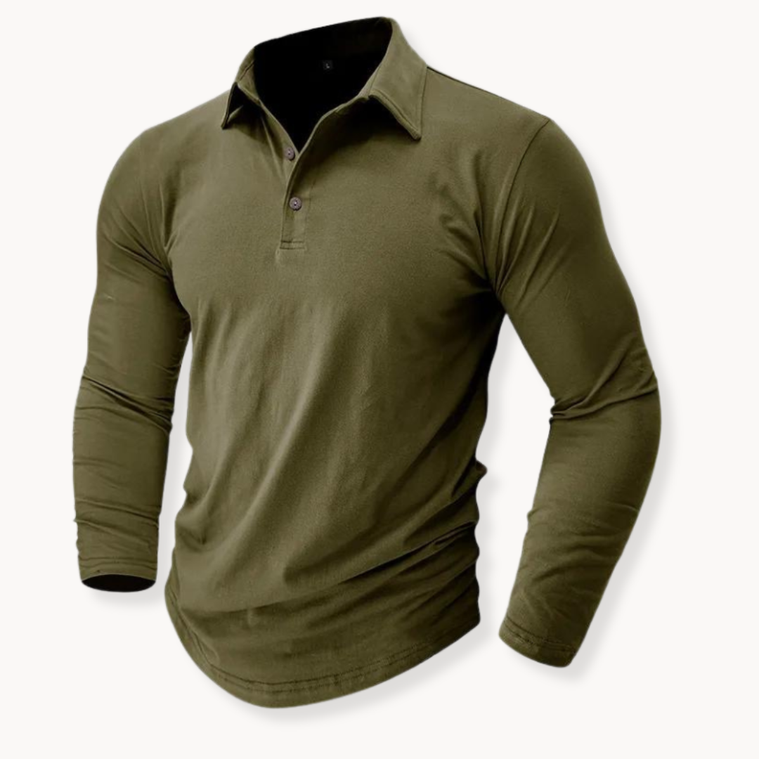 Men’s Long-Sleeve Polo Shirt