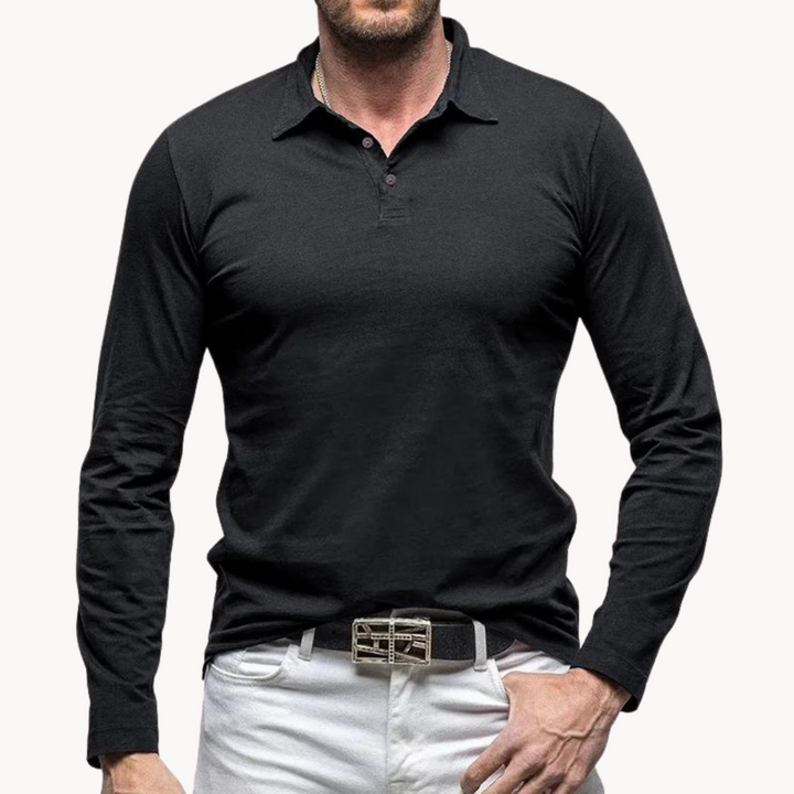 Men’s Long-Sleeve Polo Shirt