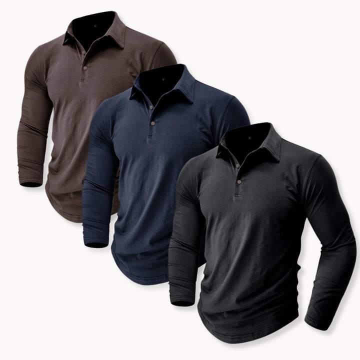 Men’s Long-Sleeve Polo Shirt