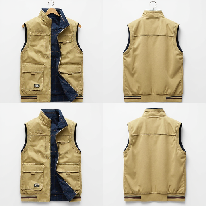 Men’s Multi-Pocket Utility Gilet