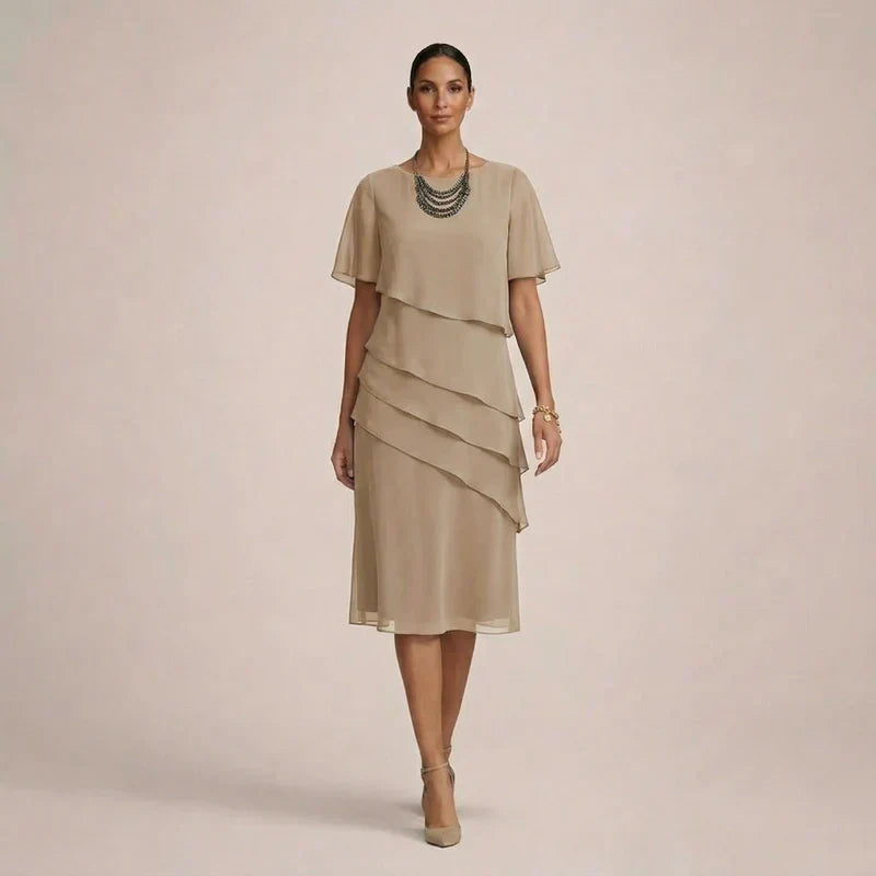 MARA | Elegant Ruffled Dress with Flattering Comfort