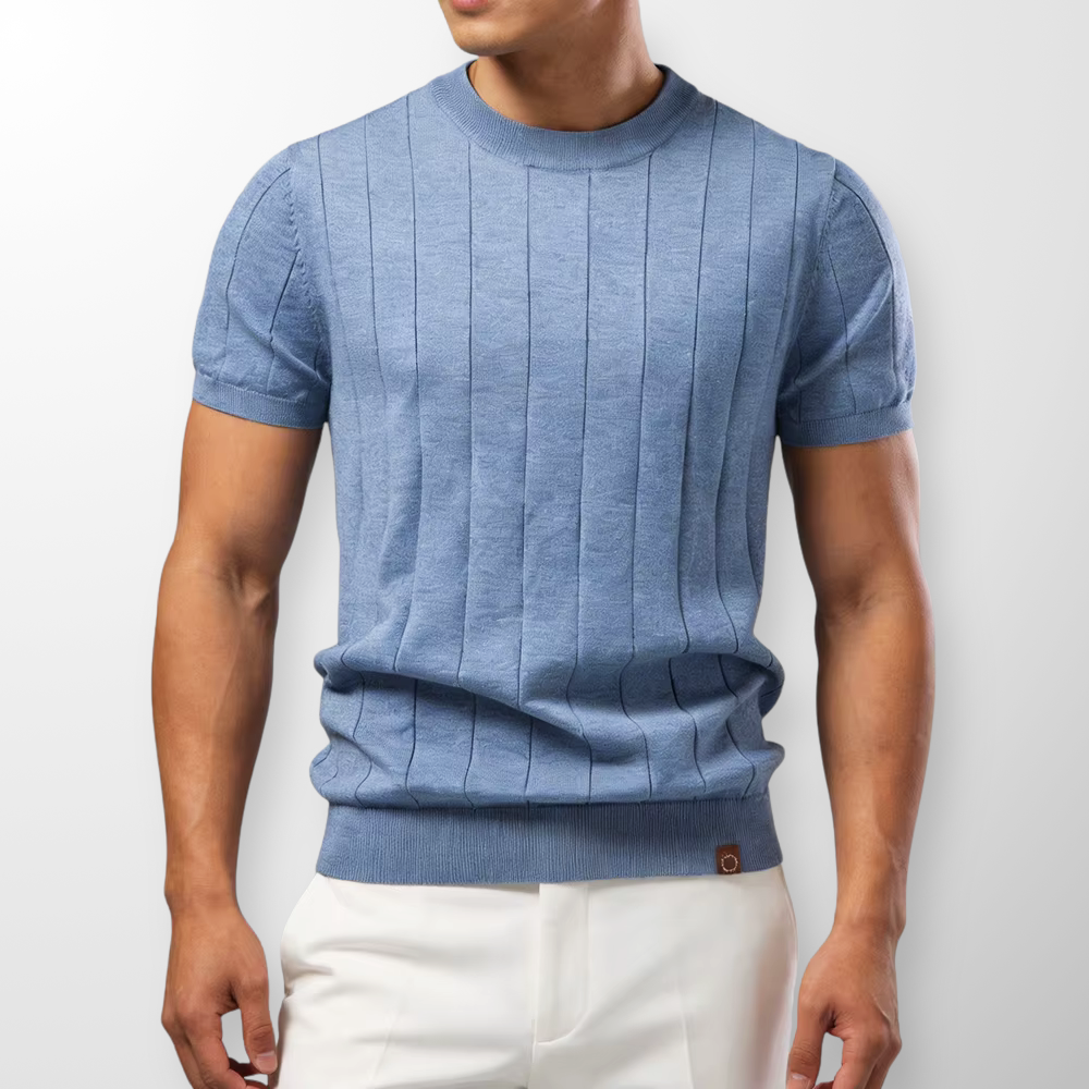 Men’s Ribbed Short-Sleeve T-Shirt