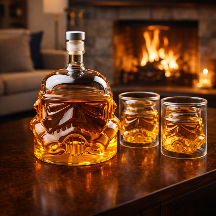 Whiskey Bottle - Set Bottle and Glass Edition
