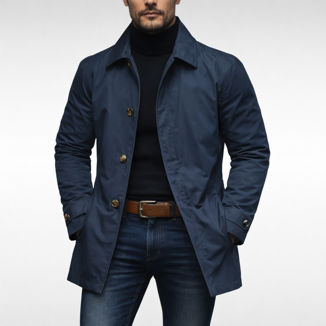 Men’s Lightweight Button-Up Coat