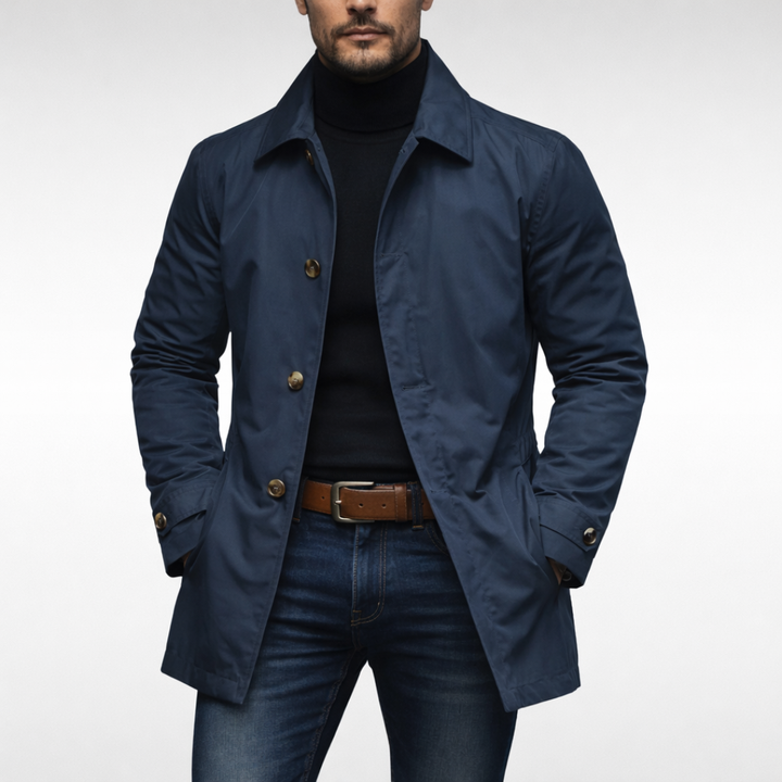 Men’s Lightweight Button-Up Coat