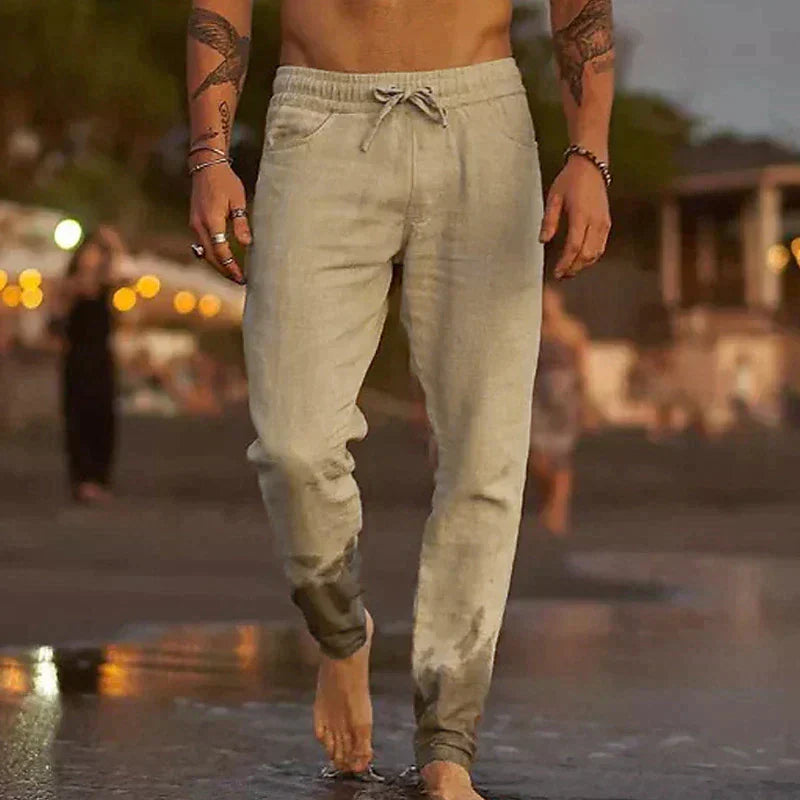 Men’s Lightweight Linen Joggers