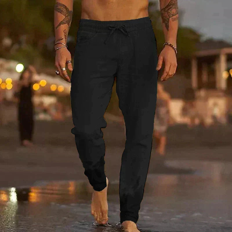 Men’s Lightweight Linen Joggers