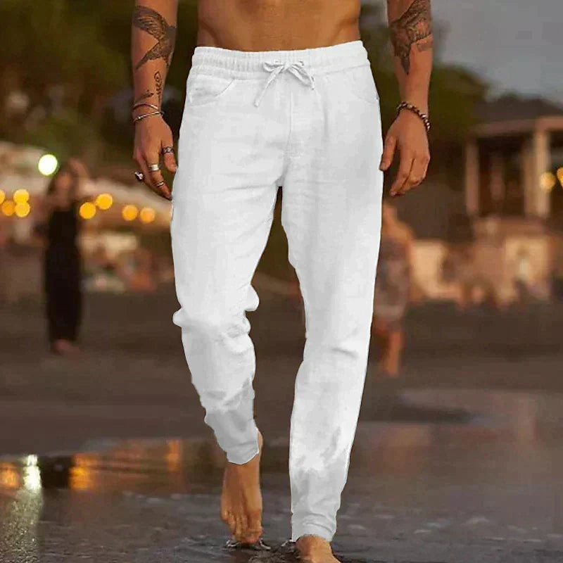 Men’s Lightweight Linen Joggers