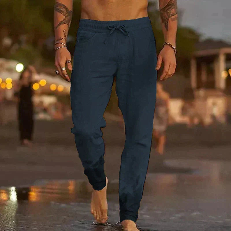Men’s Lightweight Linen Joggers