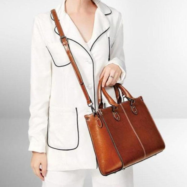 Elegant | From Work to Evening Out — Leather Tote Bag