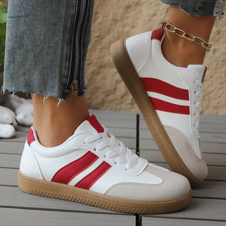 Retro Leather Trainers