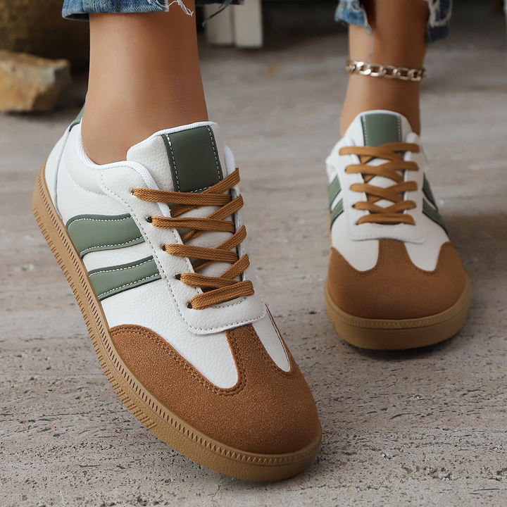 Retro Leather Trainers