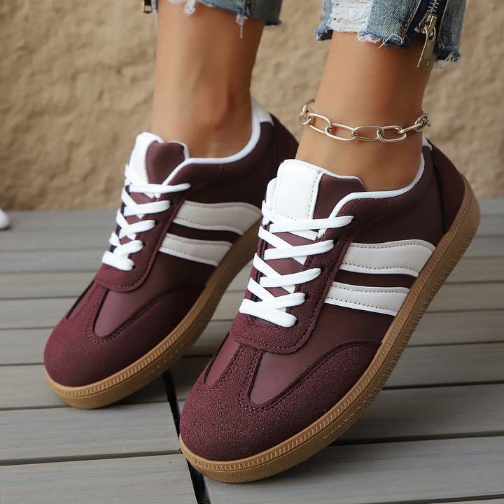 Retro Leather Trainers