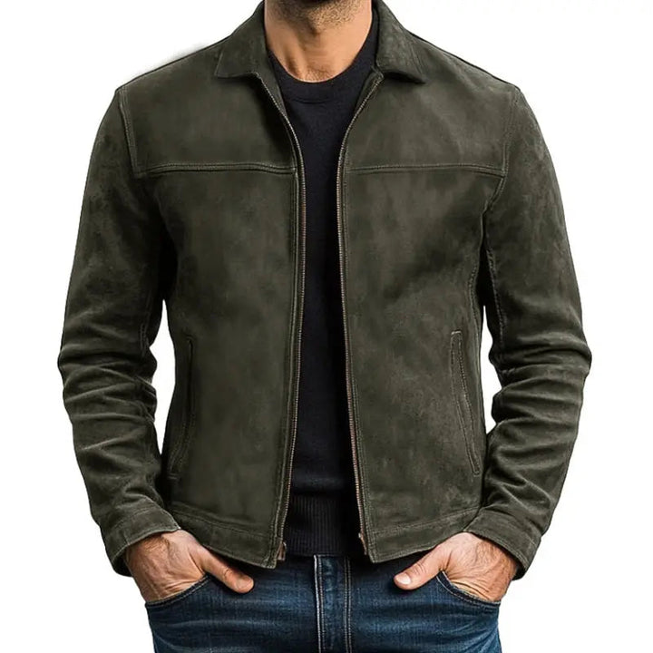 Men’s Vintage-Look Zip-Up Jacket