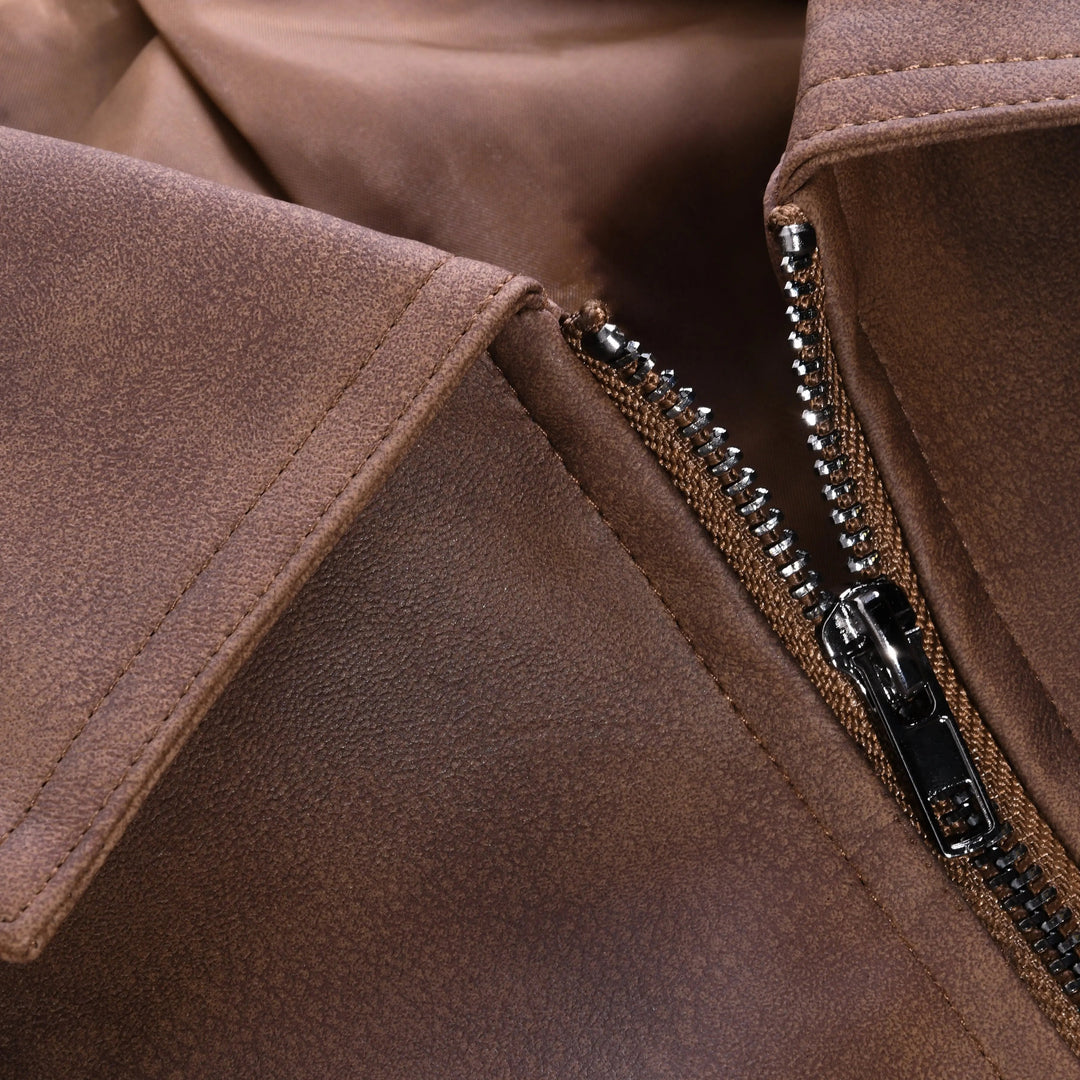 Men’s Vintage-Look Zip-Up Jacket