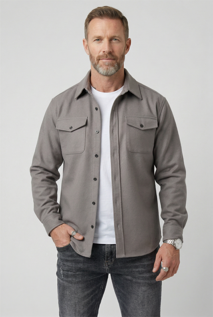 Men’s Button-Up Utility Overshirt