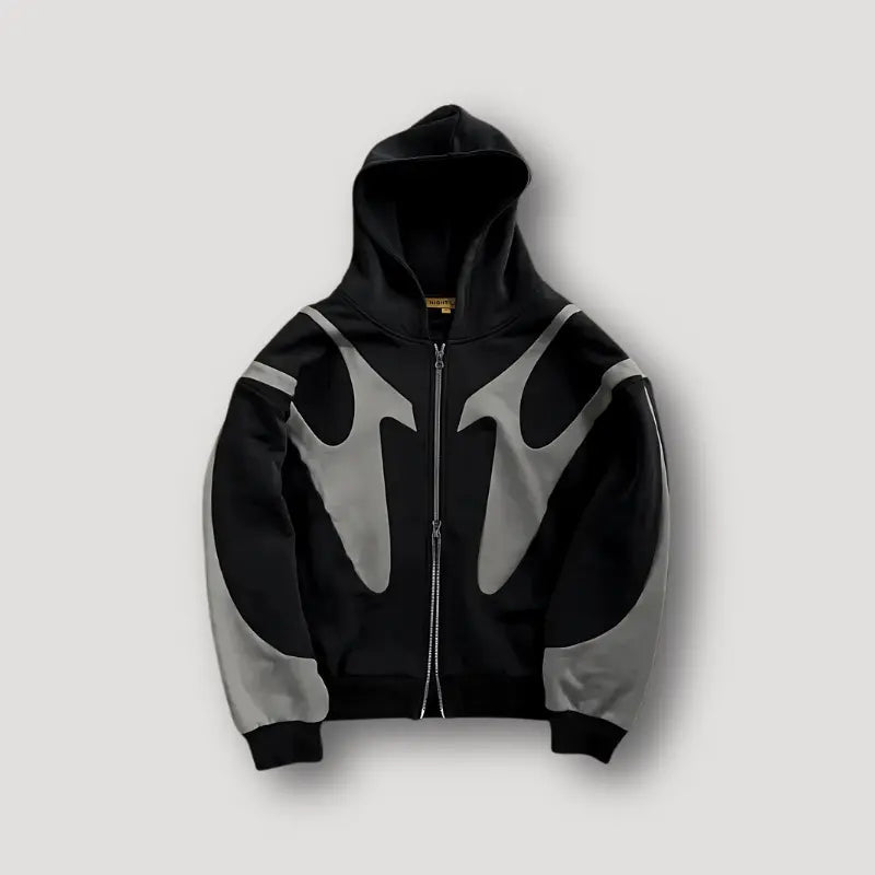 Men’s Colour-Block Zip-Up Hoodie