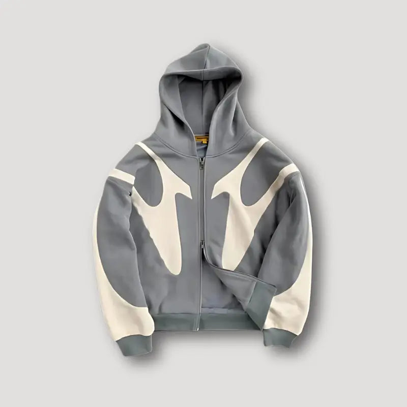 Men’s Colour-Block Zip-Up Hoodie