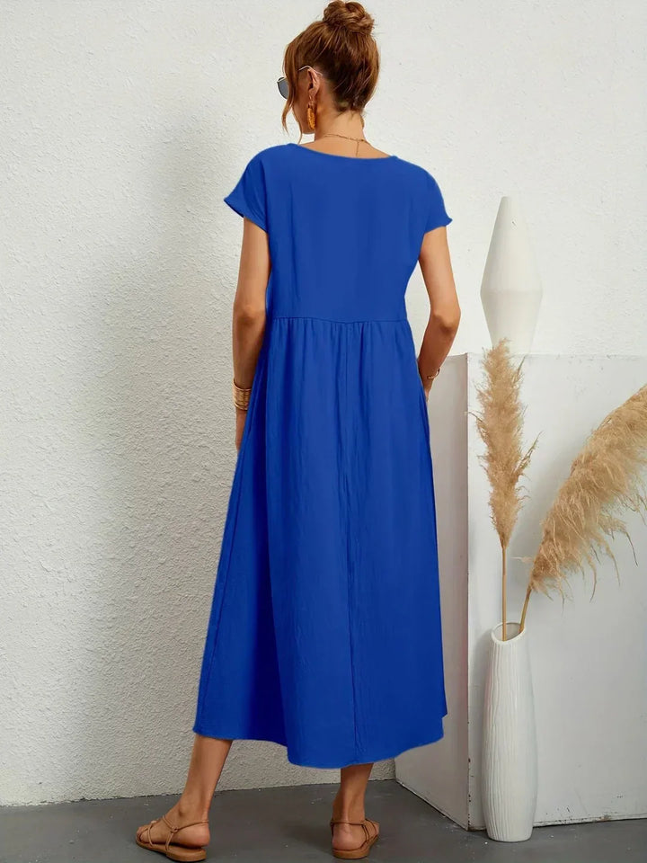 HEIKE | FLOWING MIDI DRESS OF TIMELESS ELEGANCE