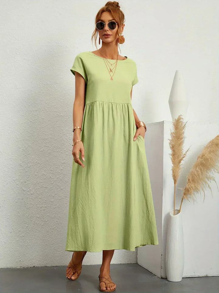 HEIKE | FLOWING MIDI DRESS OF TIMELESS ELEGANCE