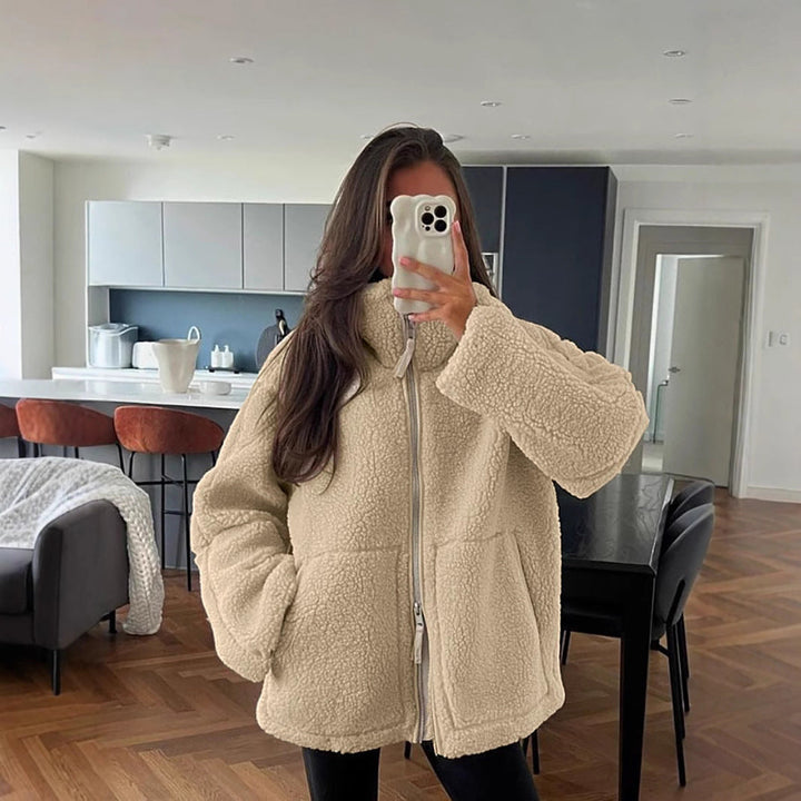 Women’s Zip-Up Teddy Jacket