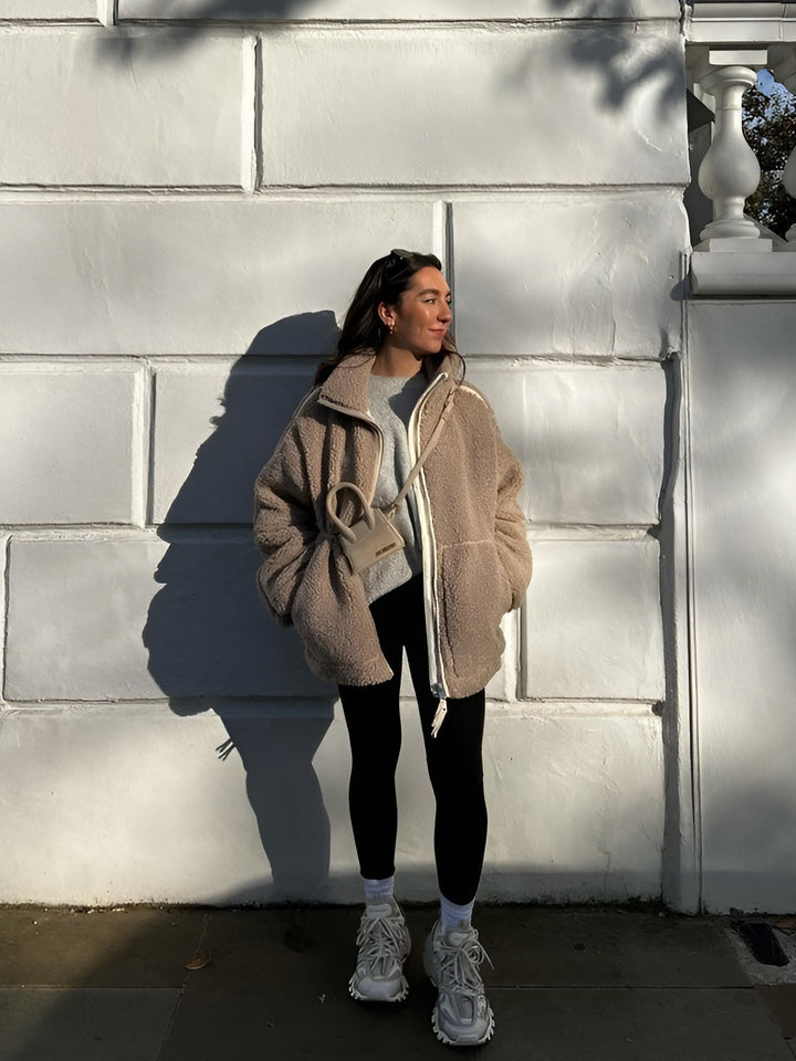 Women’s Zip-Up Teddy Jacket