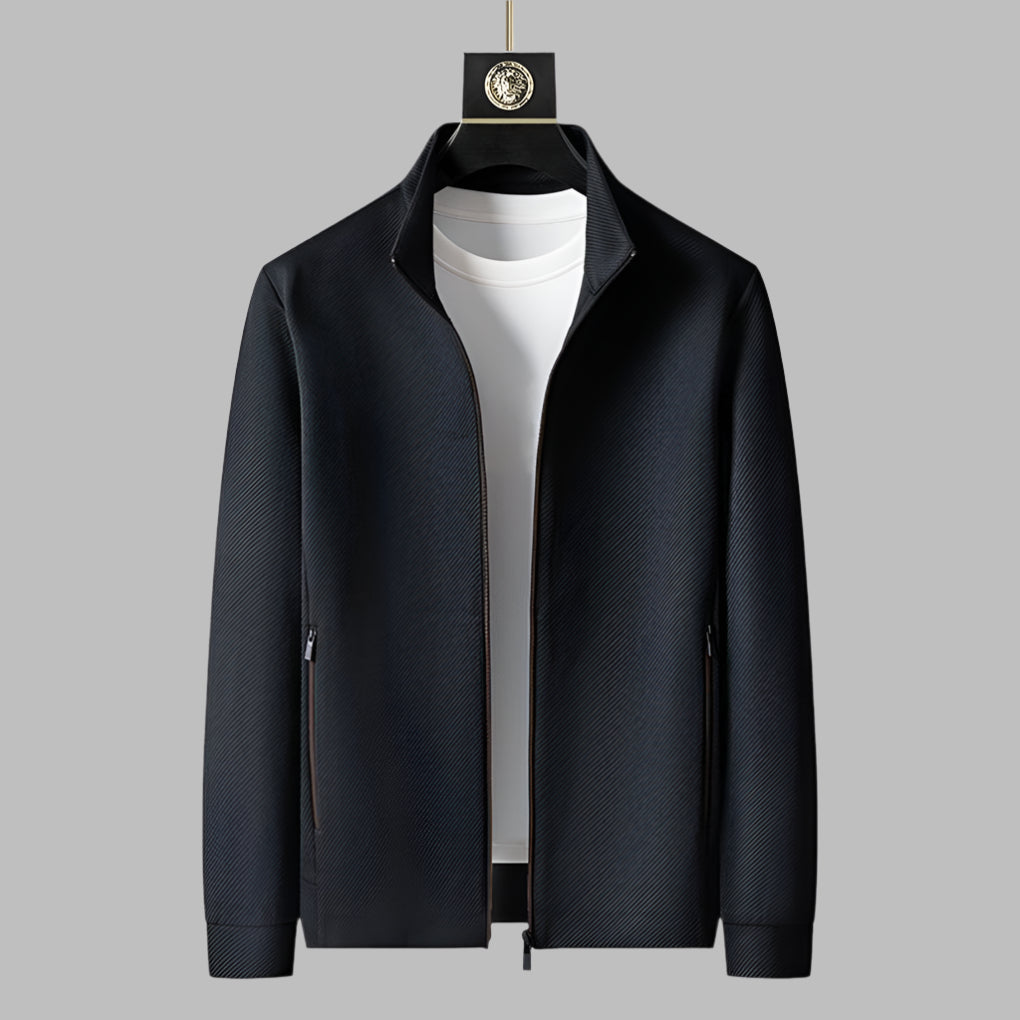 Men’s Textured Zip-Up Tracksuit