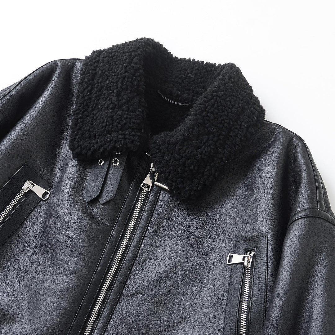 Women’s Fleece-Lined Aviator Jacket