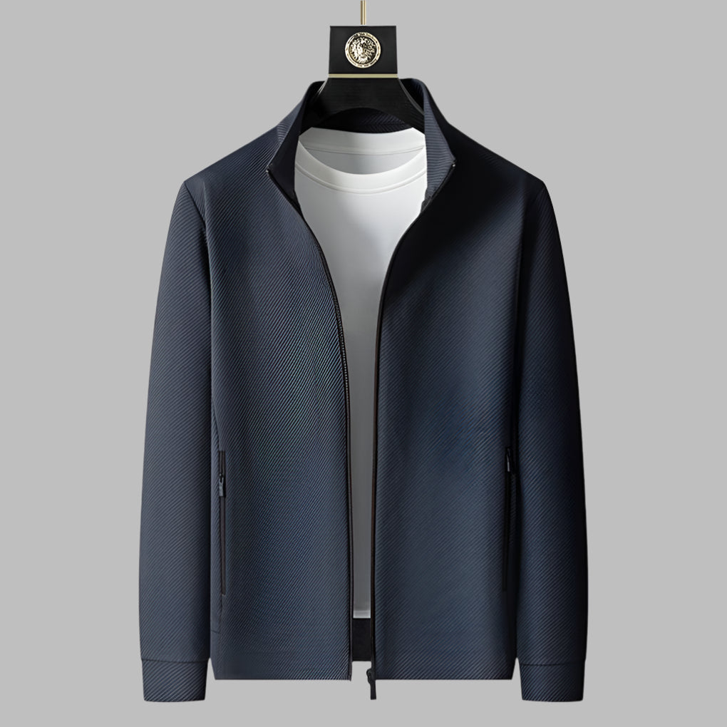 Men’s Textured Zip-Up Tracksuit