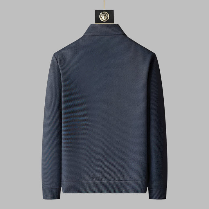 Men’s Textured Zip-Up Tracksuit