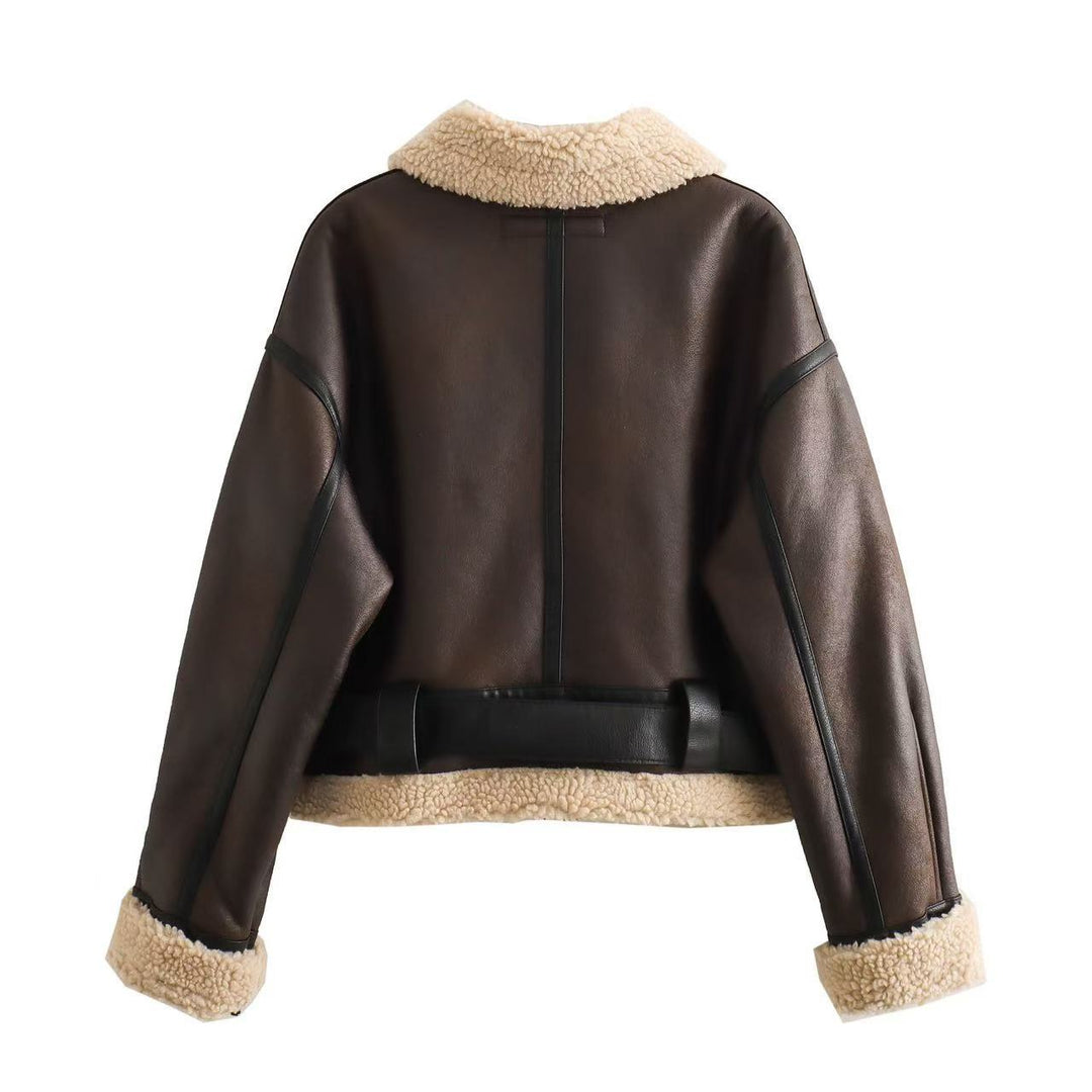 Women’s Fleece-Lined Aviator Jacket