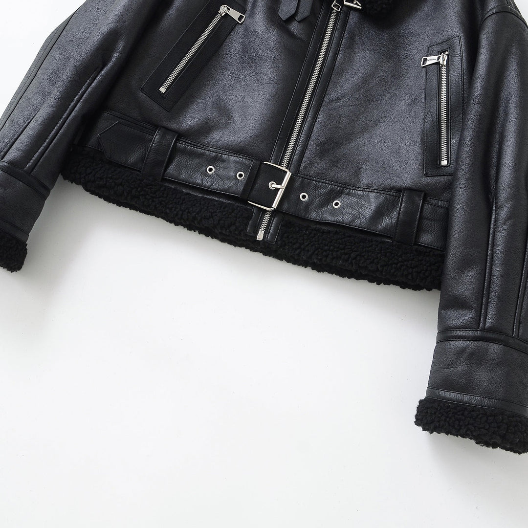 Women’s Fleece-Lined Aviator Jacket