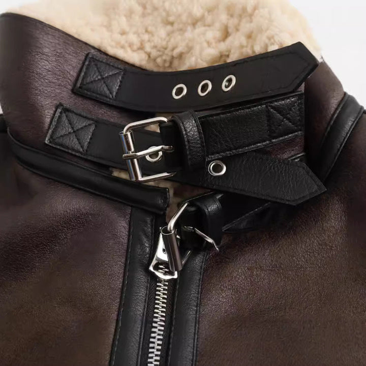 Women’s Fleece-Lined Aviator Jacket