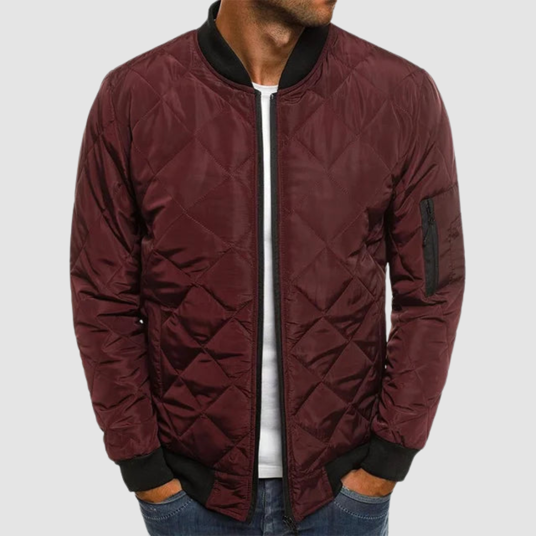 Men’s Lightweight Quilted Bomber Jacket