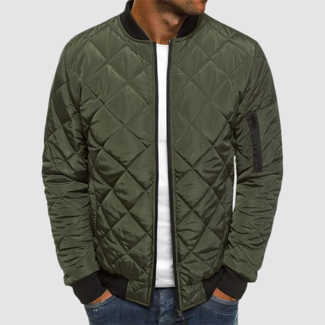 Men’s Lightweight Quilted Bomber Jacket