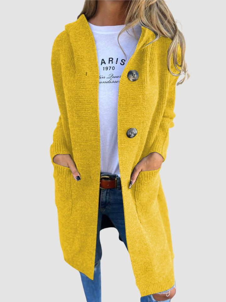Women’s Longline Hooded Knitted Cardigan