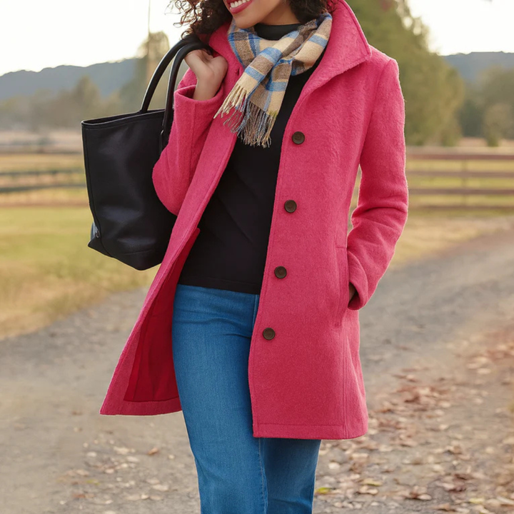 Women’s Single-Breasted Longline Coat