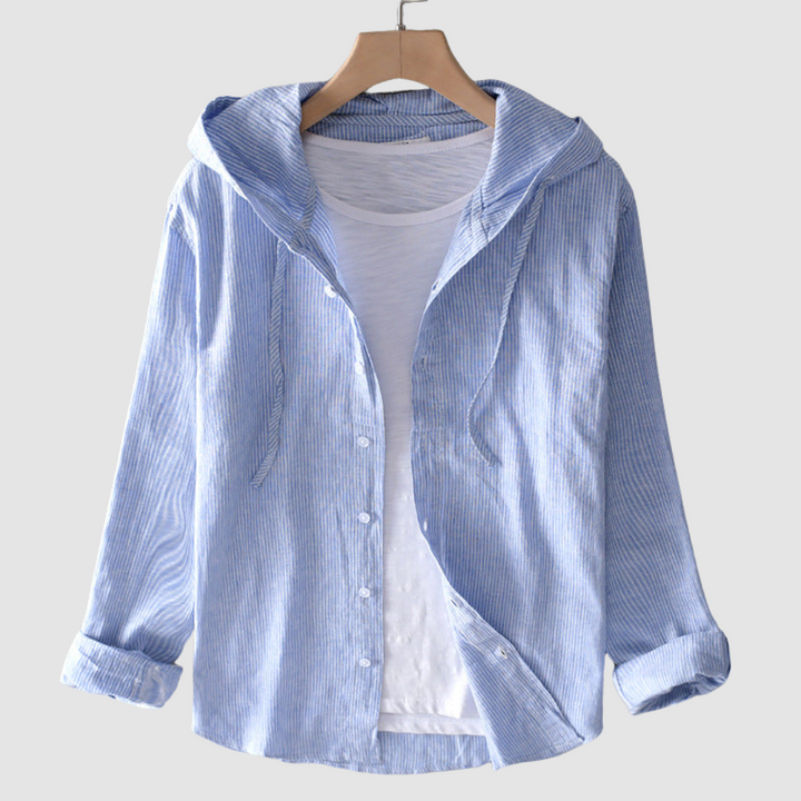Women’s Lightweight Hooded Button-Up Shirt