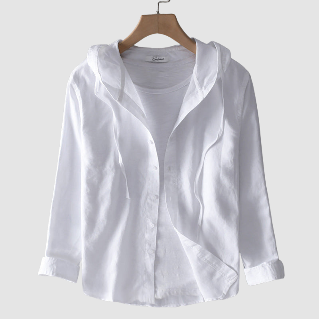 Women’s Lightweight Hooded Button-Up Shirt