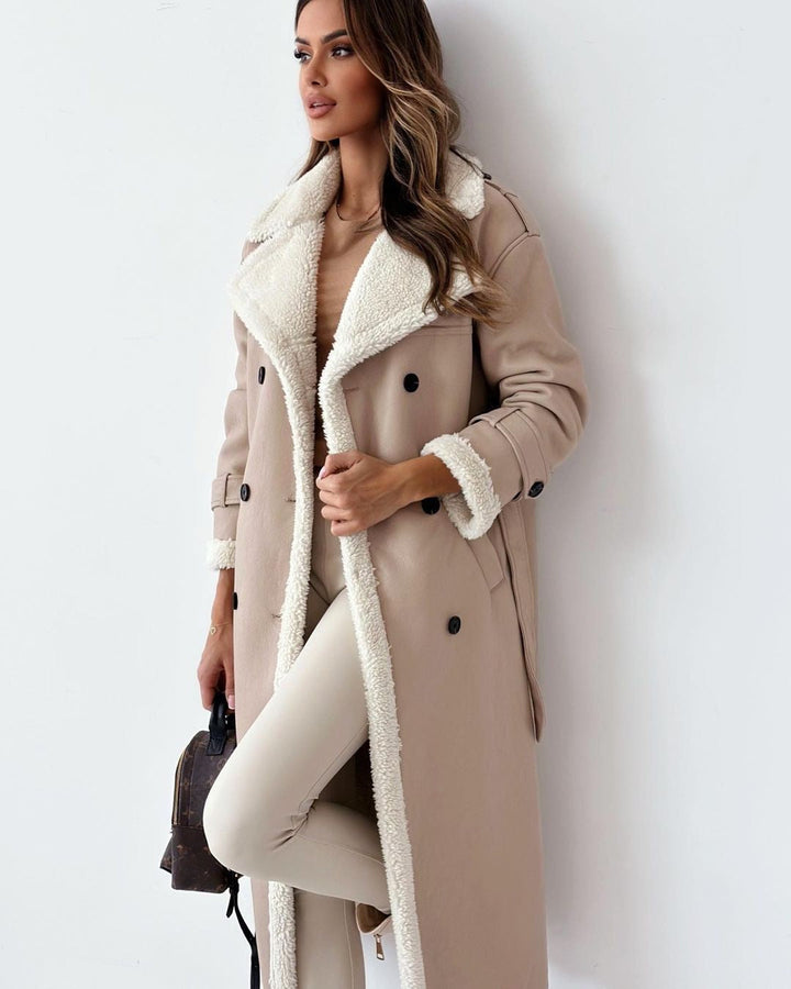 Women’s Longline Borg-Lined Coat