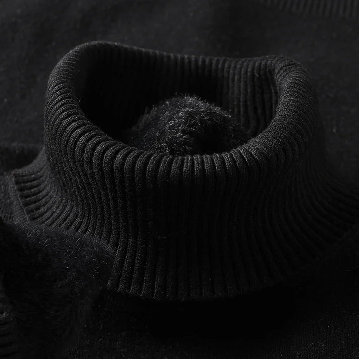 Men’s Classic Roll-Neck Knitted Jumper